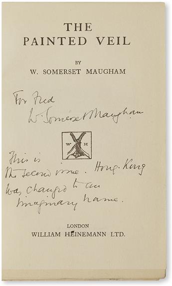 MAUGHAM, W. SOMERSET. The Painted Veil.